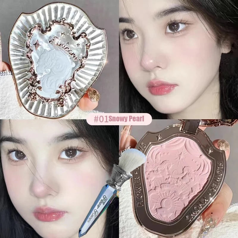 Embossed Matte Pressed Powder Blush for Natural Radiant Glow - 41