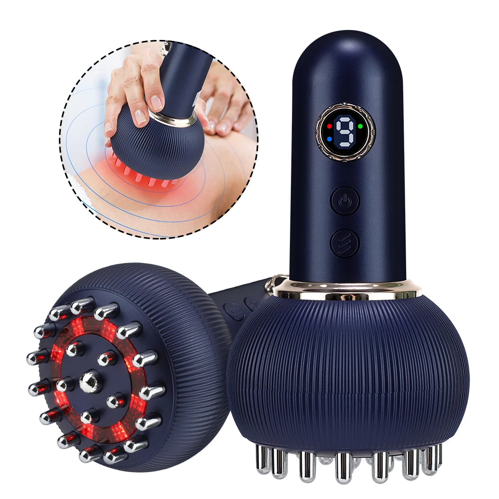 Electric Meridian Gua Sha Body Massager with Heat and Red Light - 7