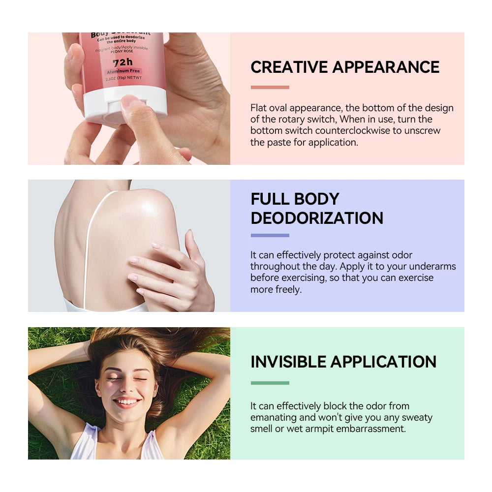 Long-Lasting Invisible Body Deodorant Stick - 3