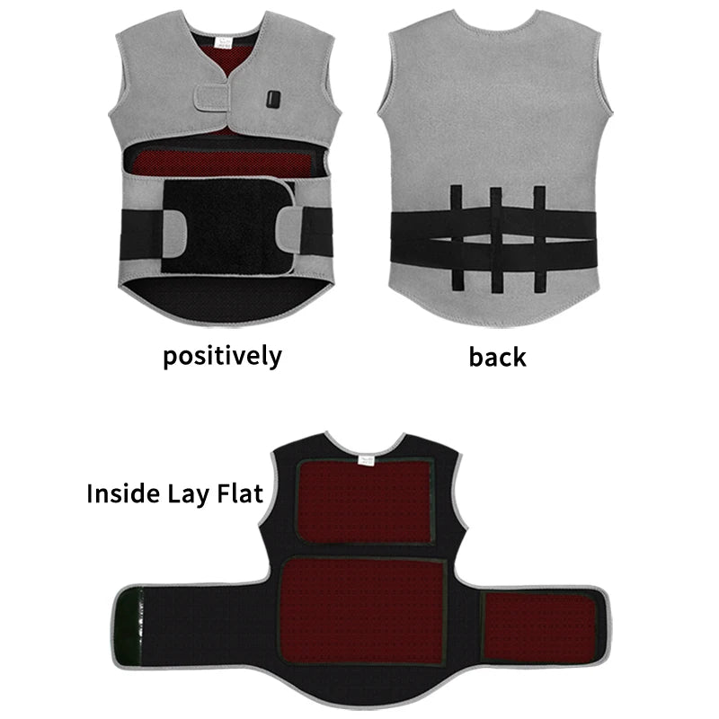 Red Light Heated Body Support Massage Wrap - 8