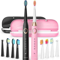 Sonic Rechargeable Electric Toothbrush with 8 Brush Heads