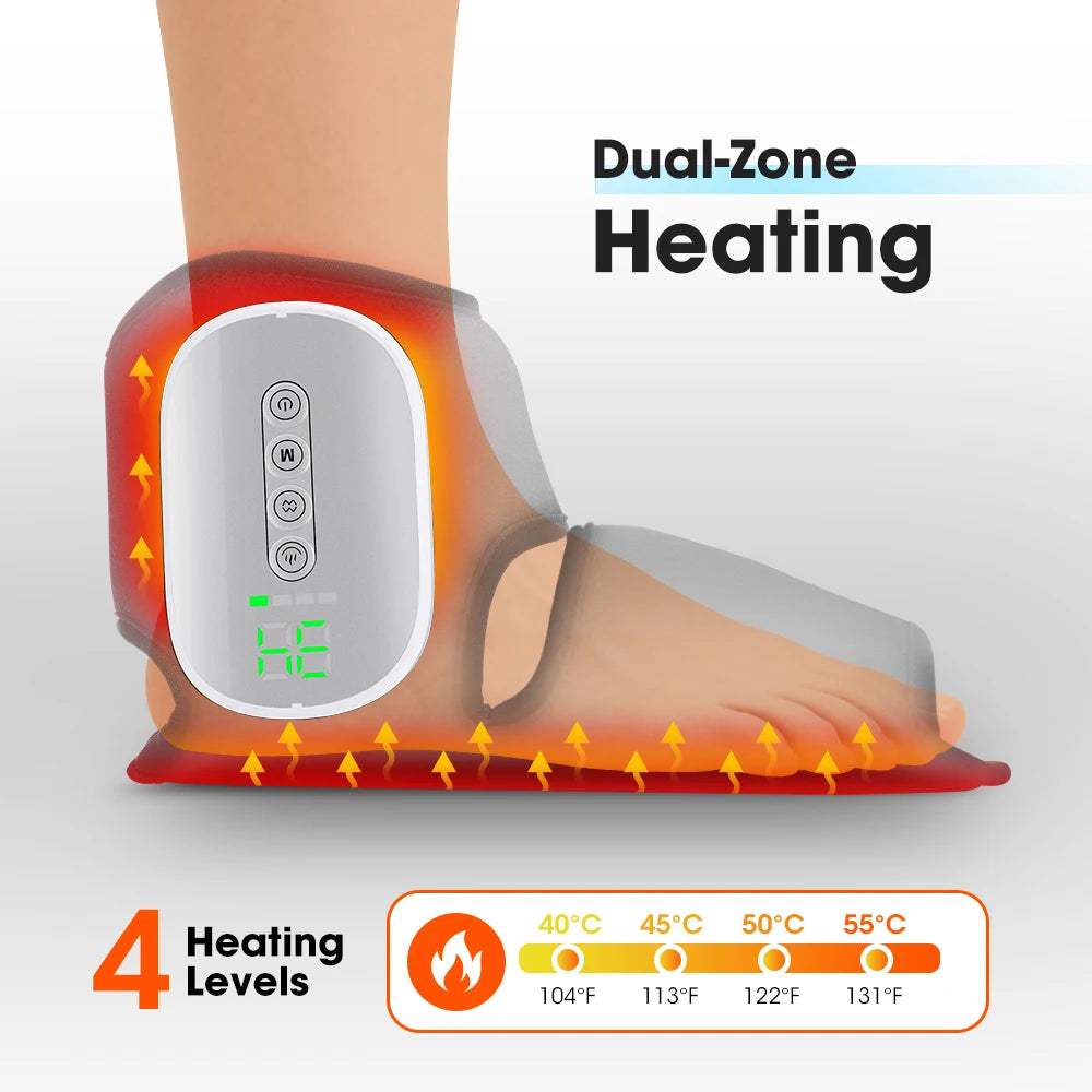 Heated Air Compression Foot and Ankle Massager - 13