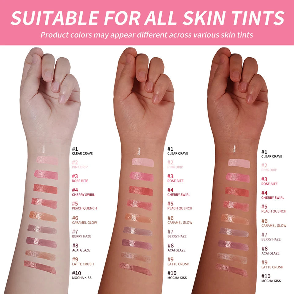 Moisturizing Glow Lip Oil Balm for Smooth Hydrated Lips - 14