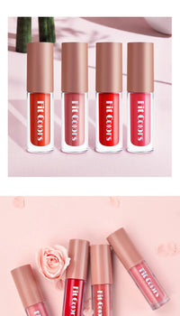 4-Piece Diamond Finish Long-Lasting Velvet Lip Gloss Set