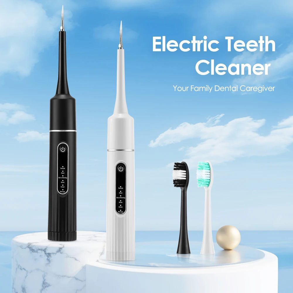 Electric Sonic Dental Calculus Remover & Teeth Whitening Kit - 23