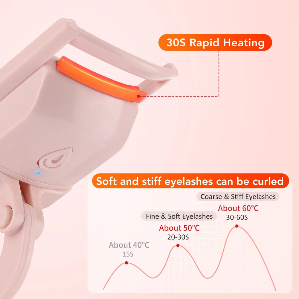 Electric Heated Eyelash Curler for Long-Lasting Natural Lashes - 5