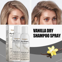 Vanilla Scented Dry Shampoo Spray for Instant Volume and Oil Control