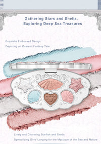 6-Color Ocean Theme Eyeshadow Palette