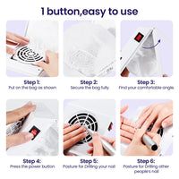 Foldable Portable Nail Dust Collector Vacuum