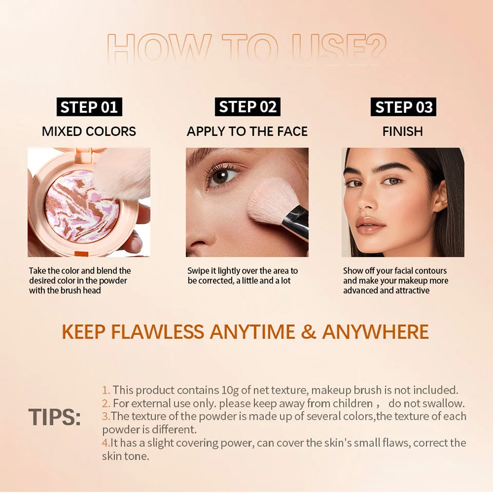 Baked Color Correcting Face Powder Foundation - 13