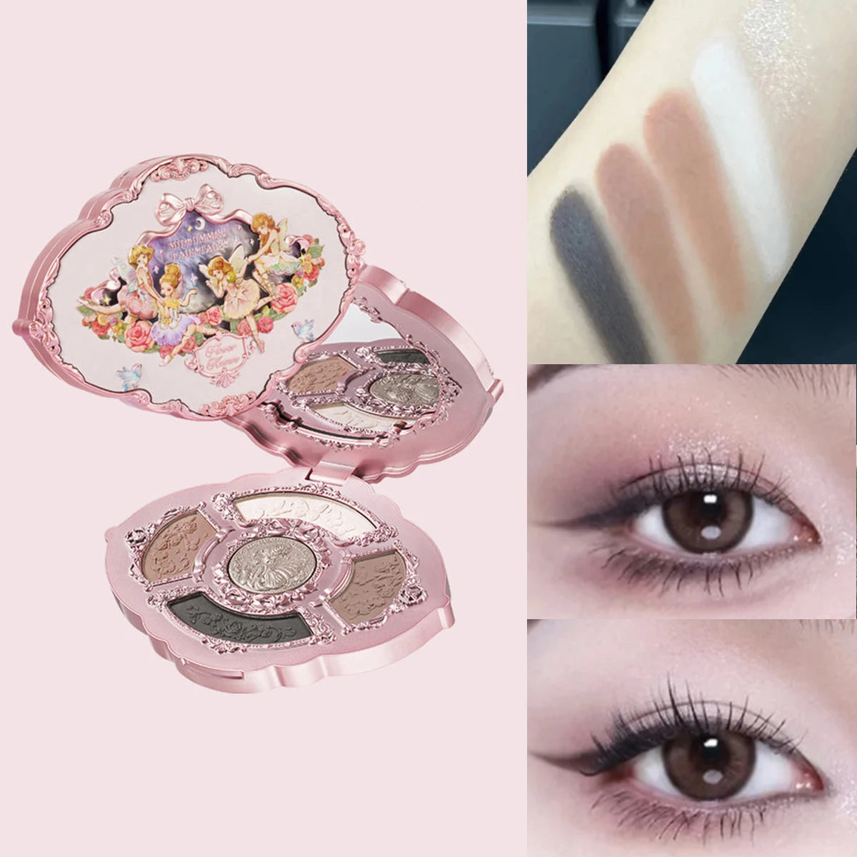 Bunny Garden Eyeshadow and Blush Makeup Palette - 14