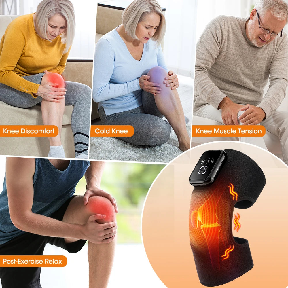 Heated Vibrating Knee Massager for Joint Pain Relief - 11