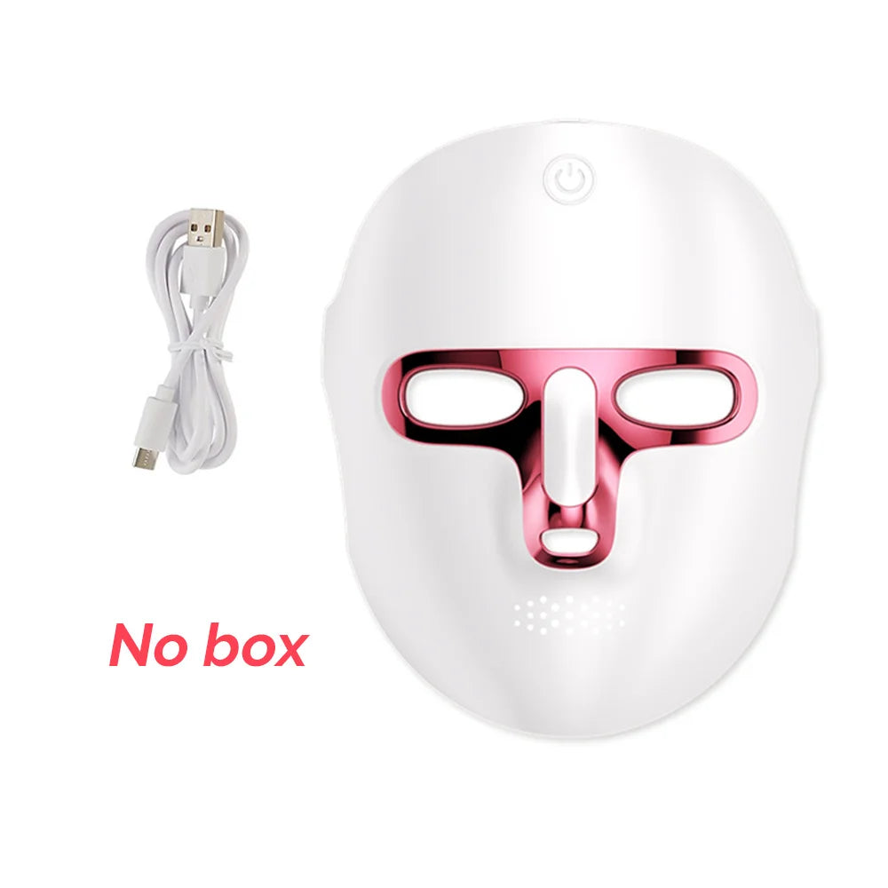 7-Color Photon LED Face and Neck Rejuvenation Mask - 32
