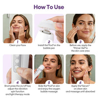 Portable CO2 Oxygen Bubble Facial Skin Care Device