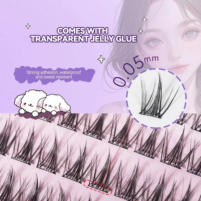 No-Glue DIY Cluster False Eyelashes Book - 3