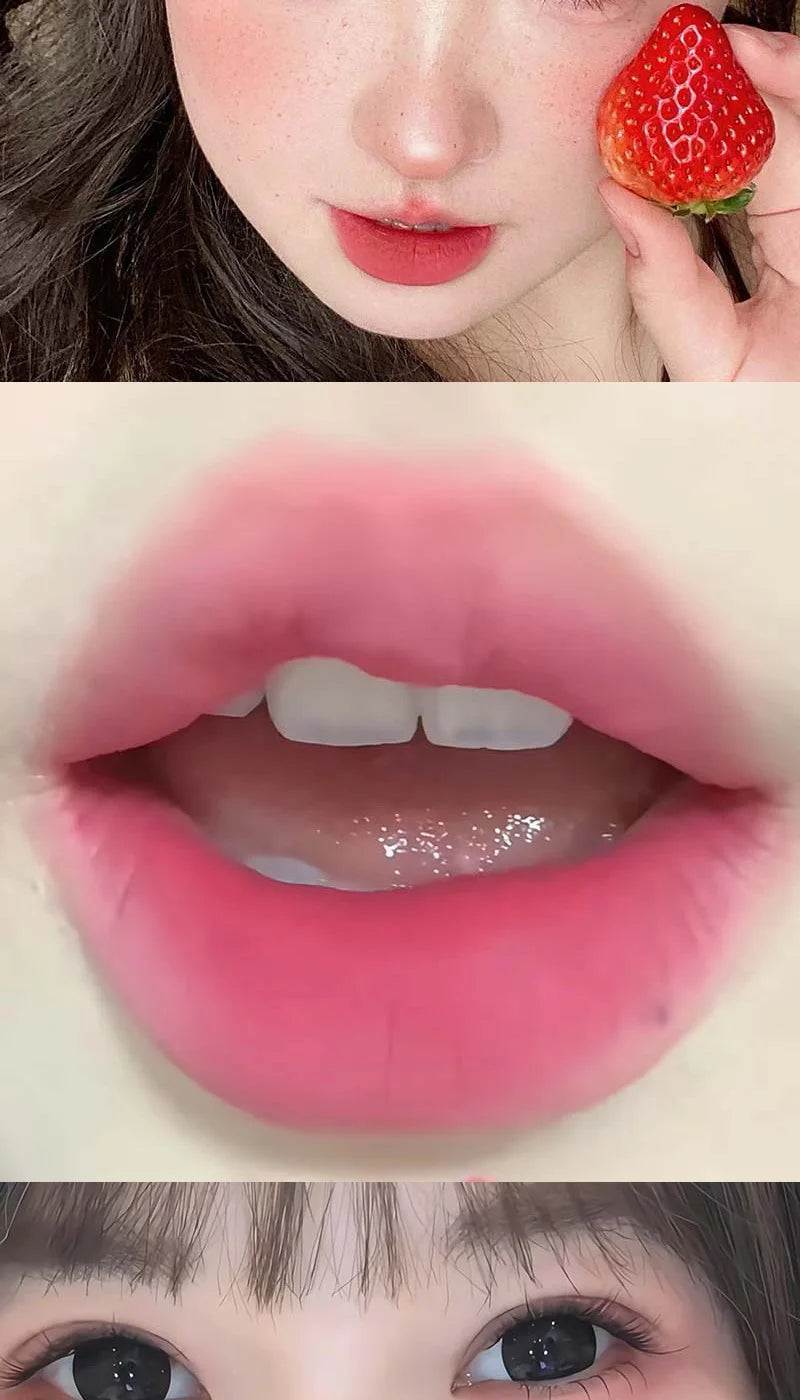 9-Color Matte Lip Mud Makeup Palette - 12