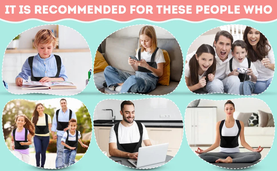 Adjustable Posture Corrector Brace for Kids and Teens - 18