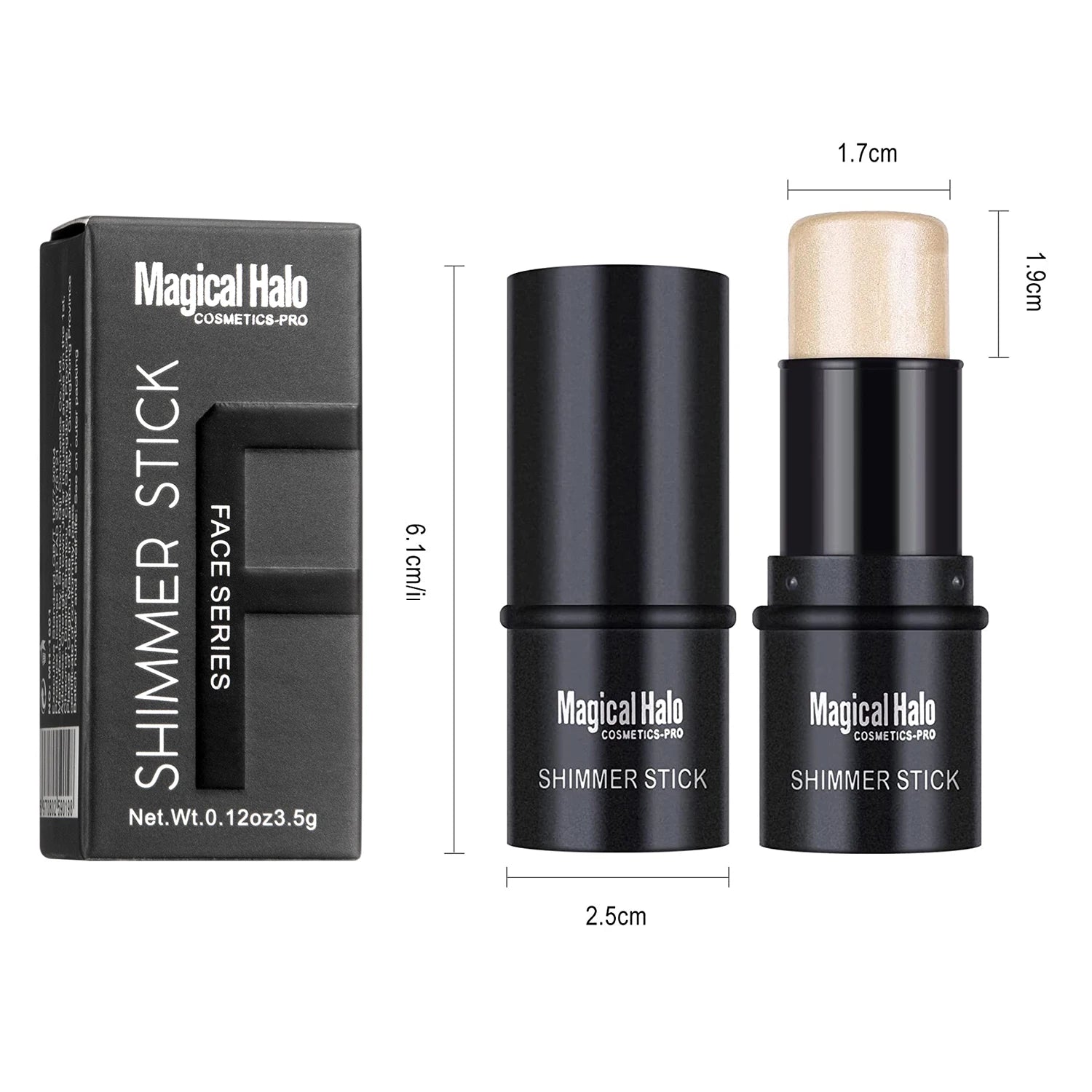 Creamy Face Highlighter and Contour Shimmer Stick - 6