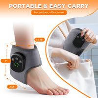 Heated Vibration Ankle Massager Brace for Pain Relief