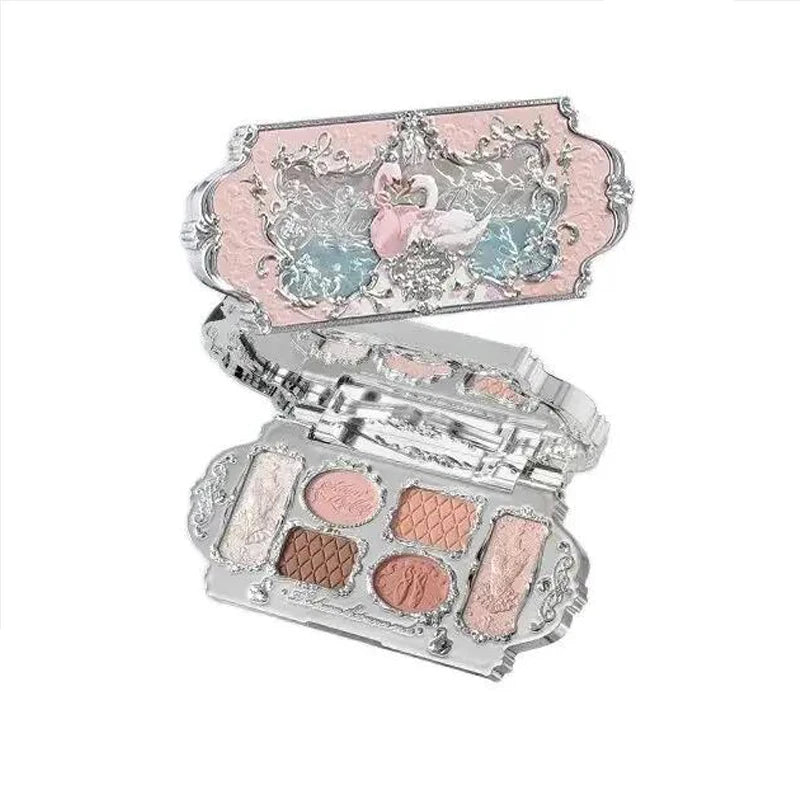 6-Color Swan Ballet Eyeshadow Palette - 1