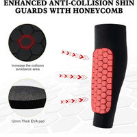 Honeycomb Protective Shin Guard Sleeves for Sports