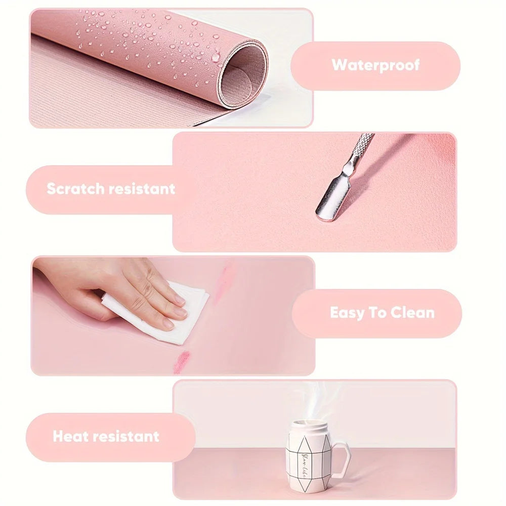 Foldable Waterproof Manicure Desk Mat and Hand Rest - 3