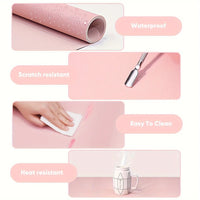 Foldable Waterproof Manicure Desk Mat and Hand Rest
