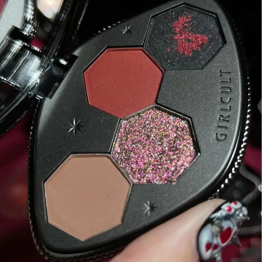 4-Shade Chameleon Eyeshadow Palette for Long-Lasting Shimmer Looks - 2