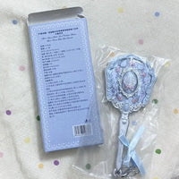 Decorative Mini Handheld Makeup Mirror Keychain