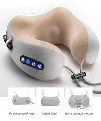 Portable Heated U-Shaped Neck Massage Pillow