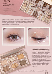 6-Color Matte and Shimmer Eyeshadow Palette