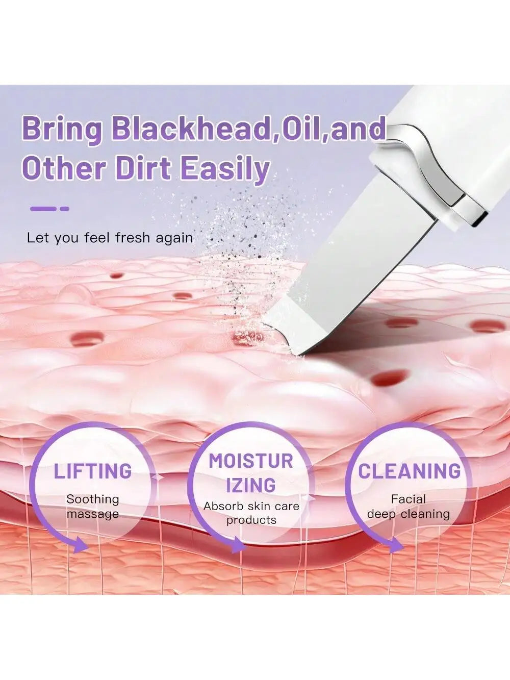Ultrasonic Facial Skin Scrubber for Deep Pore Cleansing - 6