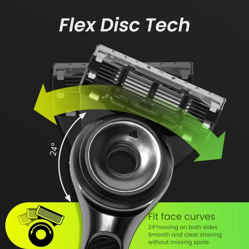 5-Blade Exfoliating Manual Razor for Men - 3