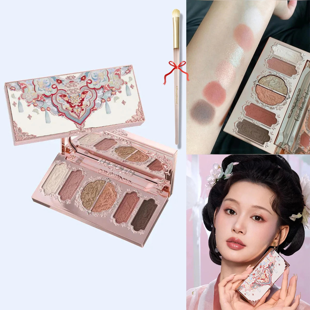 6-Color Swan Ballet Eyeshadow Palette - 41