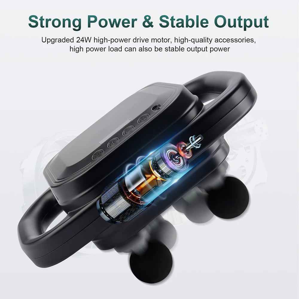 8-Head Deep Tissue Muscle Massage Gun - 10