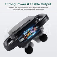 8-Head Deep Tissue Muscle Massage Gun