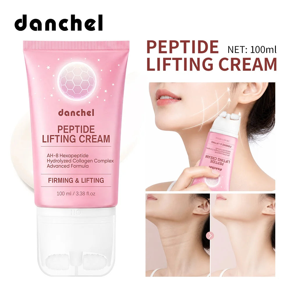 Peptide Neck Firming Cream with Built-in Roller