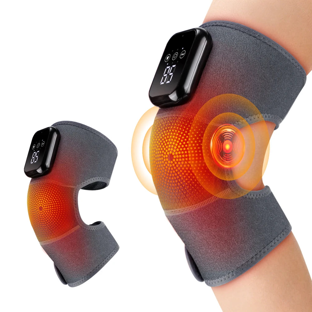 Heated Vibrating Knee Massager for Joint Pain Relief