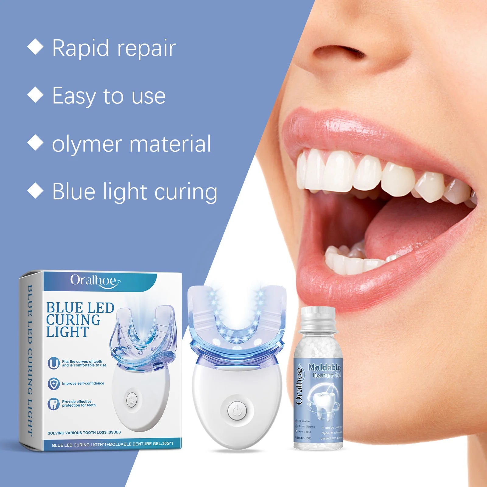 Temporary Tooth Repair and Gap Filling Kit - 3
