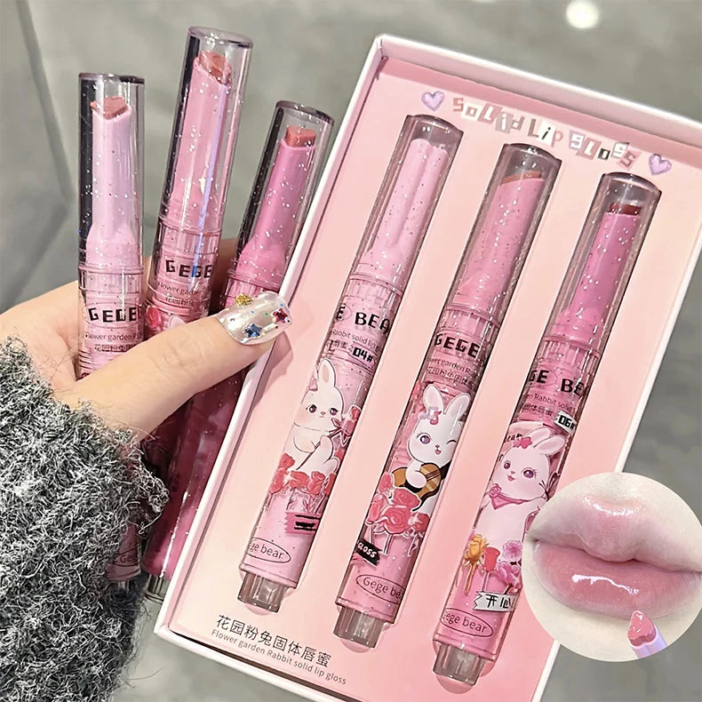 Hydrating Solid Bunny Lip Gloss for Glossy Shine - 7