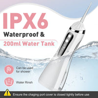 Portable Cordless Water Flosser for Deep Teeth Cleaning