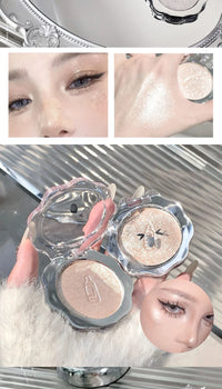 3D Shimmer Highlighter Powder for Radiant Glow