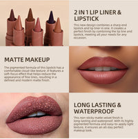 Waterproof Long-Lasting Matte Lip Liner Pencil