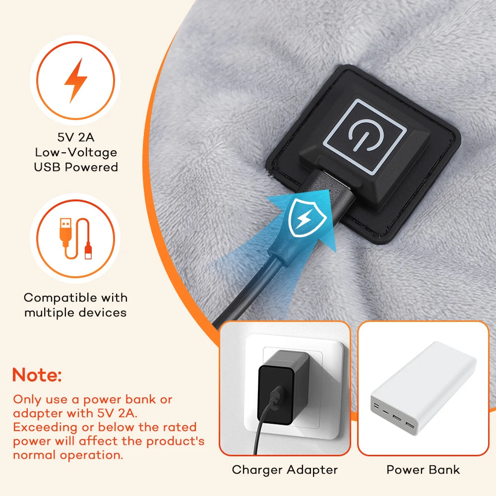 Electric Heated Shoulder and Neck Relief Shawl - 12