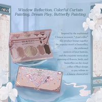 6-Color Embossed Eyeshadow Palette for All-Day Wear