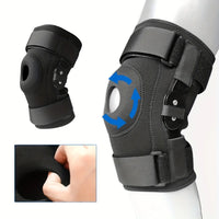Adjustable Hinged Knee Brace for Joint Support and Pain Relief