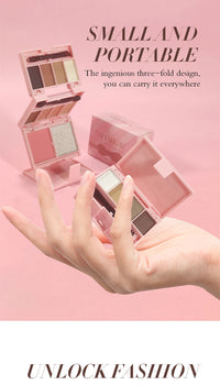 All-in-One Portable Makeup Palette for Travel and Daily Use
