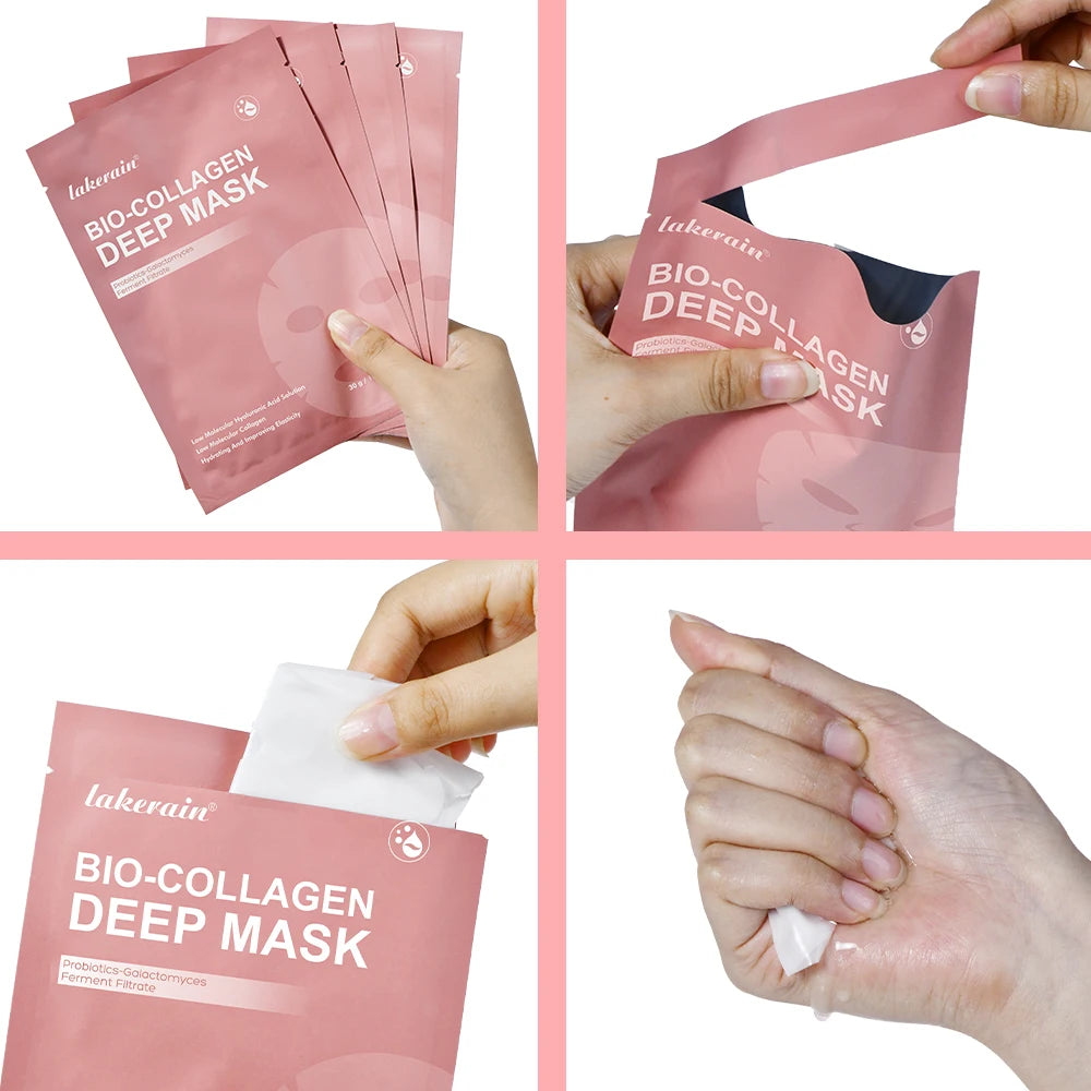 Bio-Collagen Deep Hydrating Face Mask Set - 6