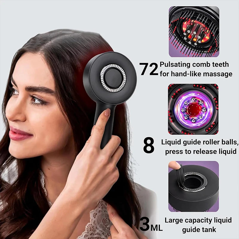 Electric Scalp Massager & Hair Growth Serum Applicator - 2