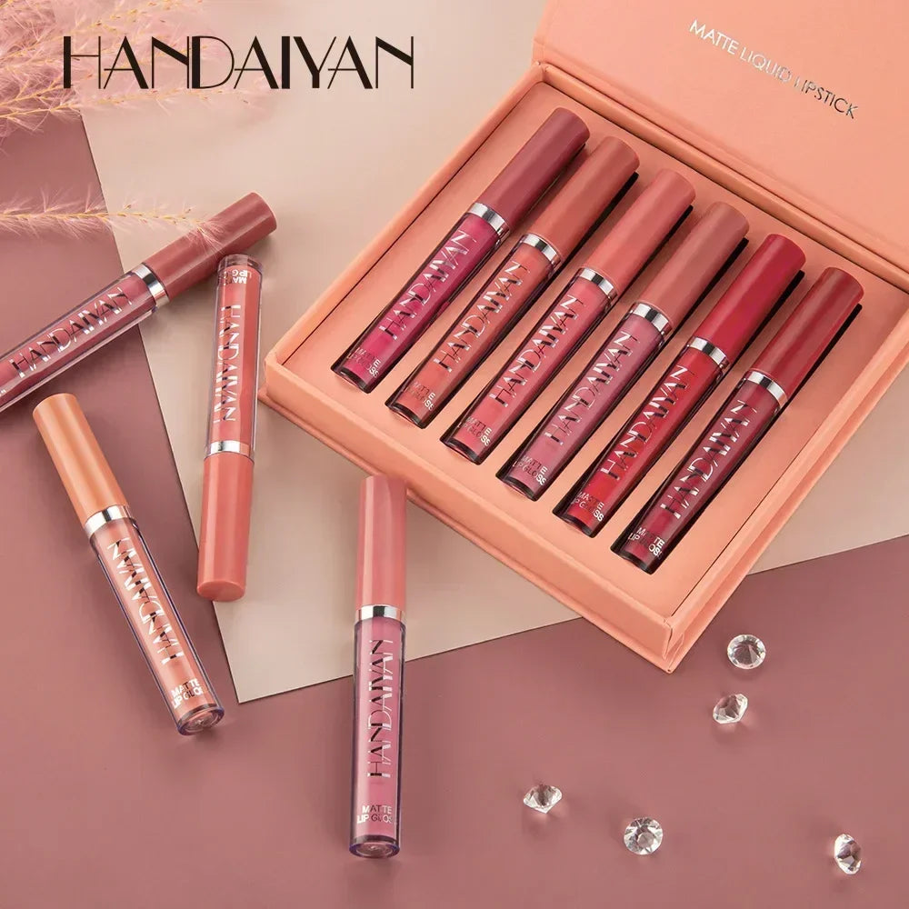 6-Piece Waterproof Matte Liquid Lipstick Set - 3